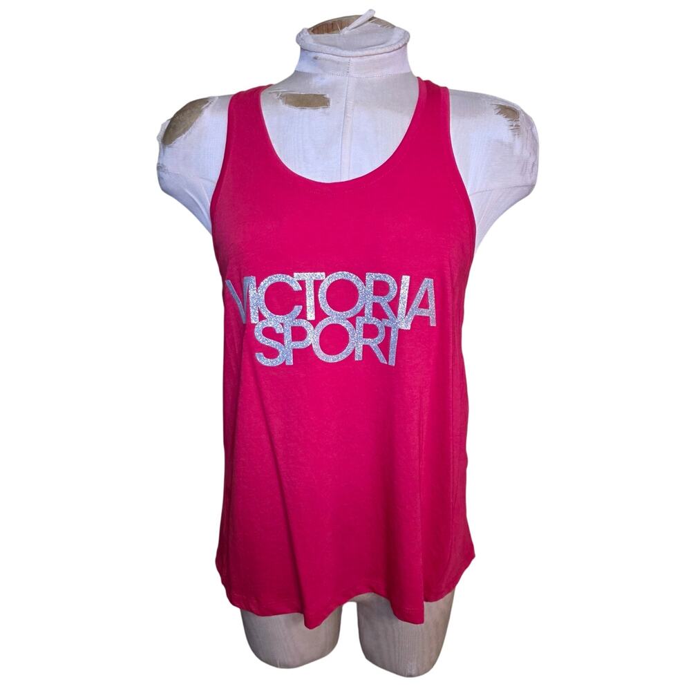 Victoria's Secret Victoria Sport Athletic Racerback Glitter Tank Top XS NWOT